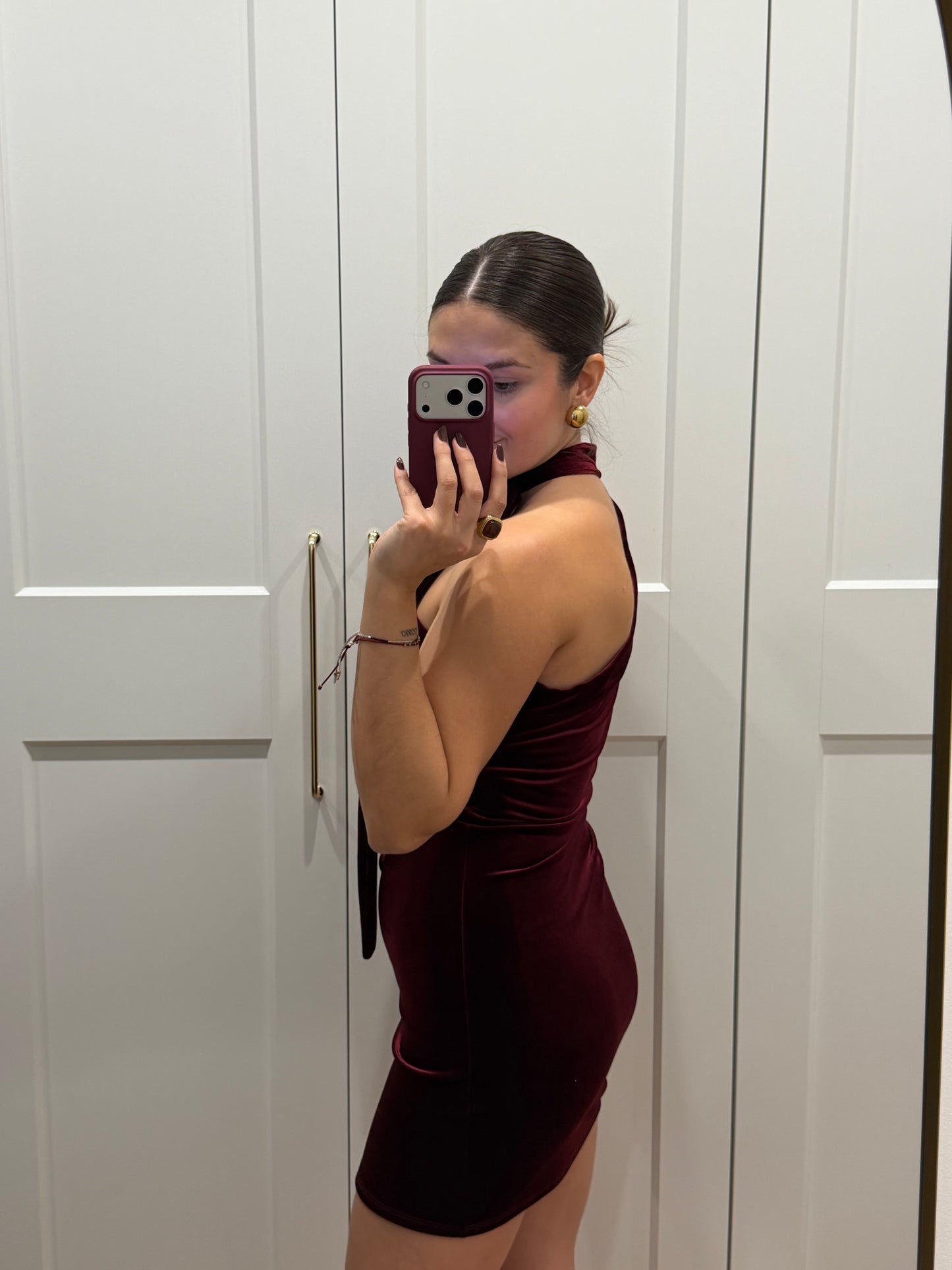 Vestido lazo terciopelo