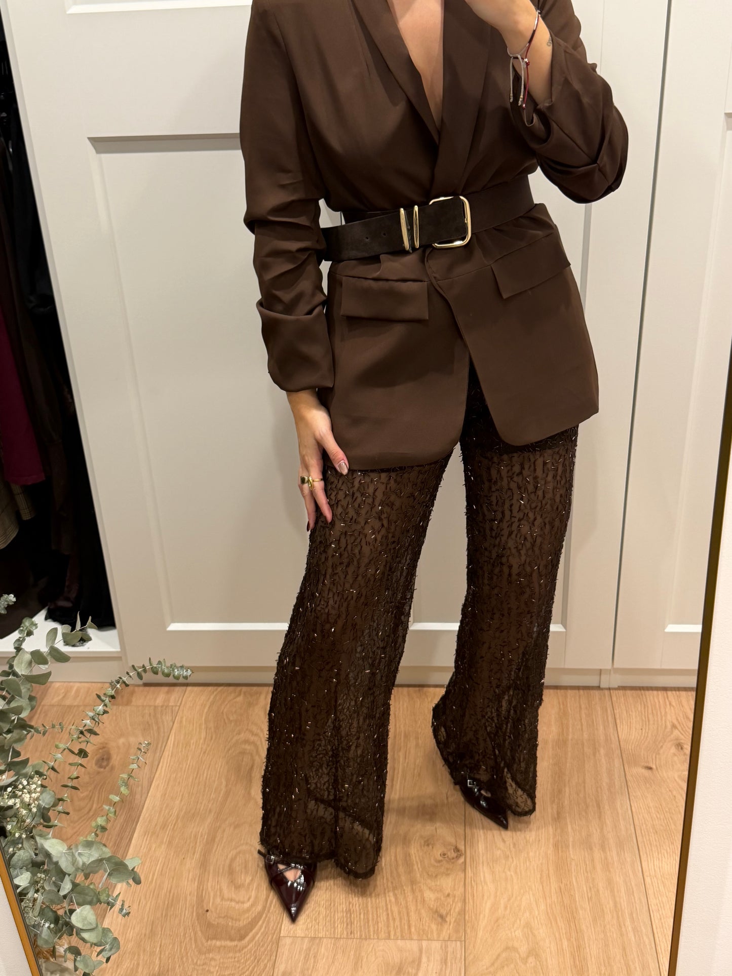 Blazer básica mangas fruncidas